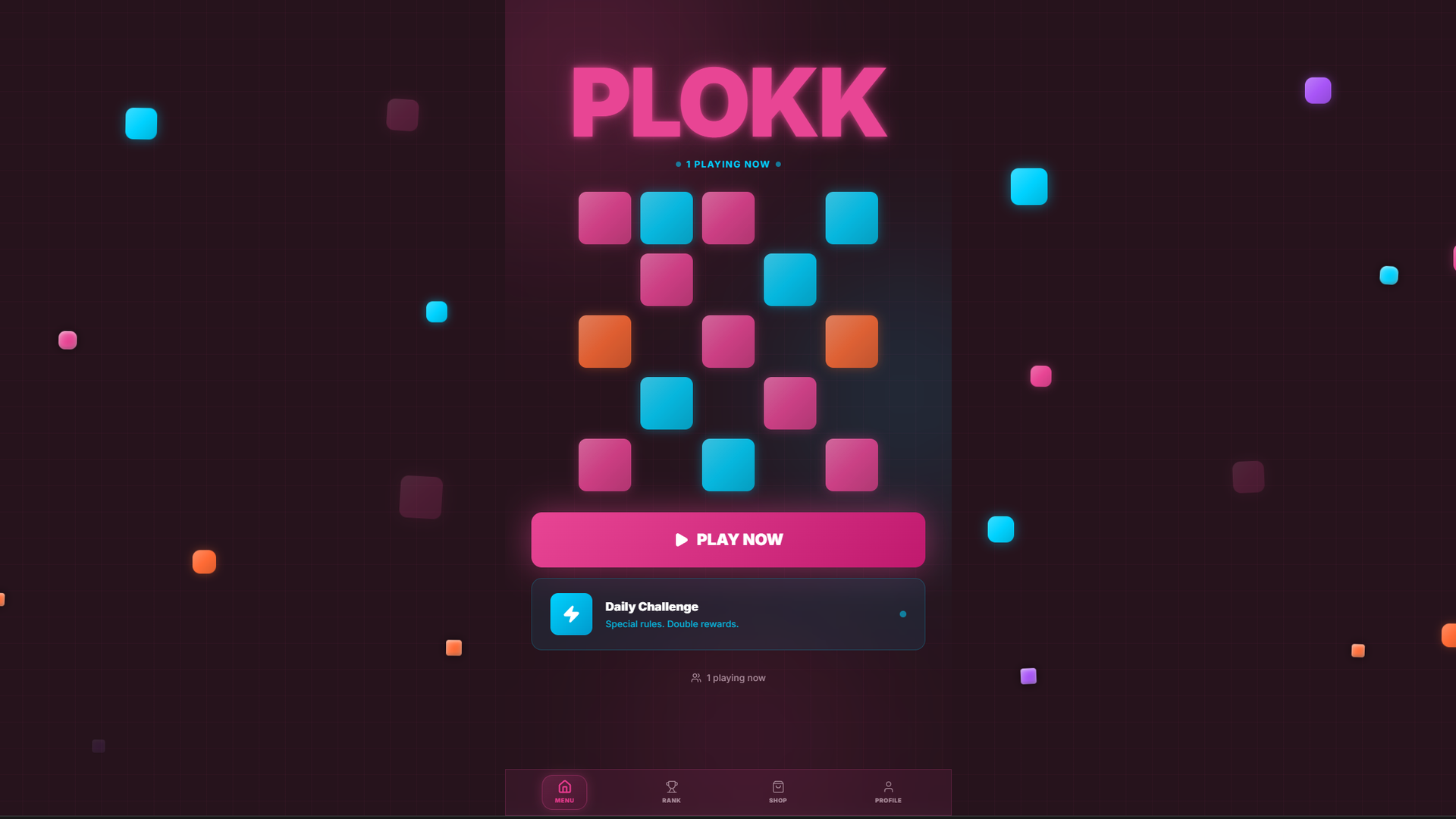 Main menu